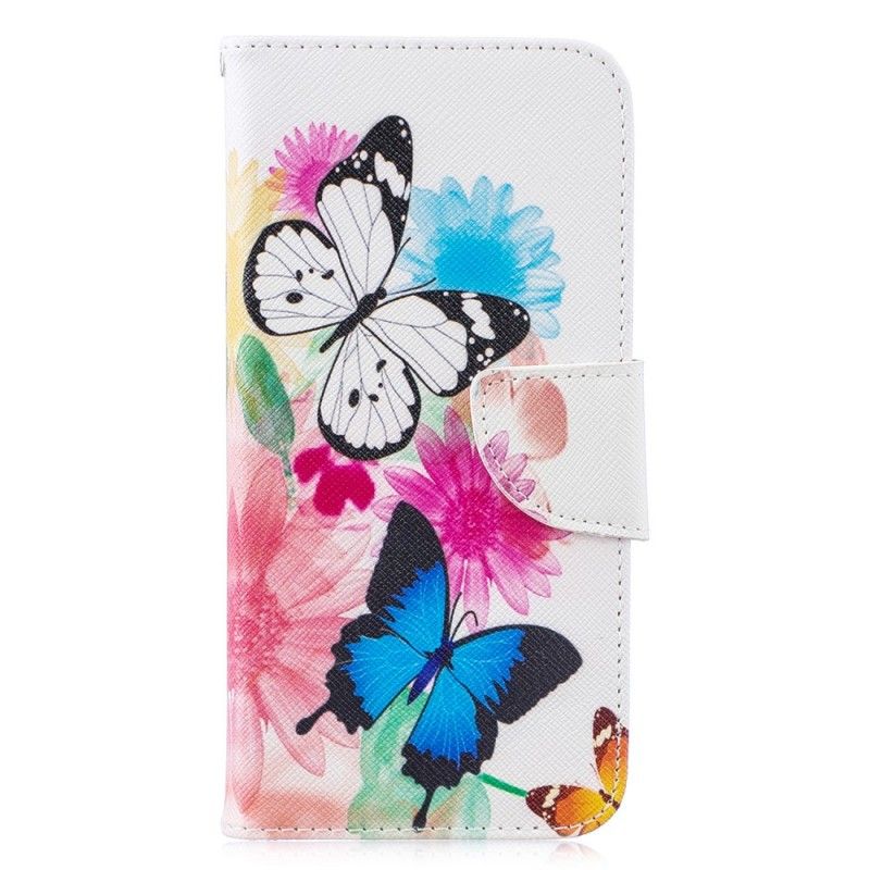Housse Huawei P30 Lite Papillons Et Fleurs Peints