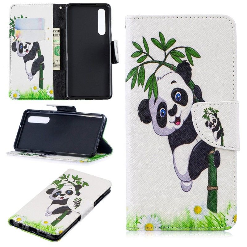 Housse Huawei P30 Panda Sur Le Bambou