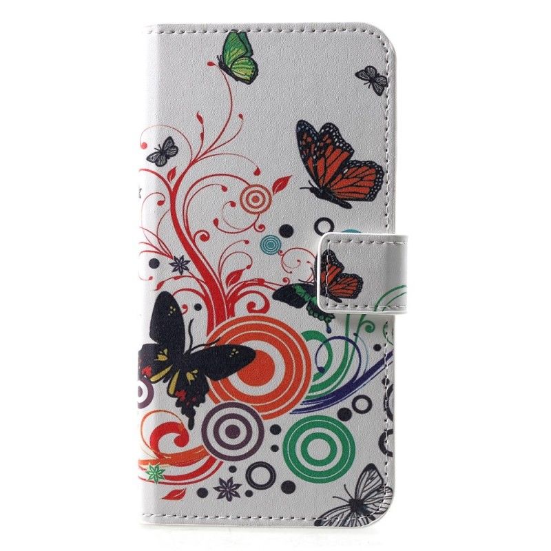 Housse Huawei P30 Papillons Et Fleurs