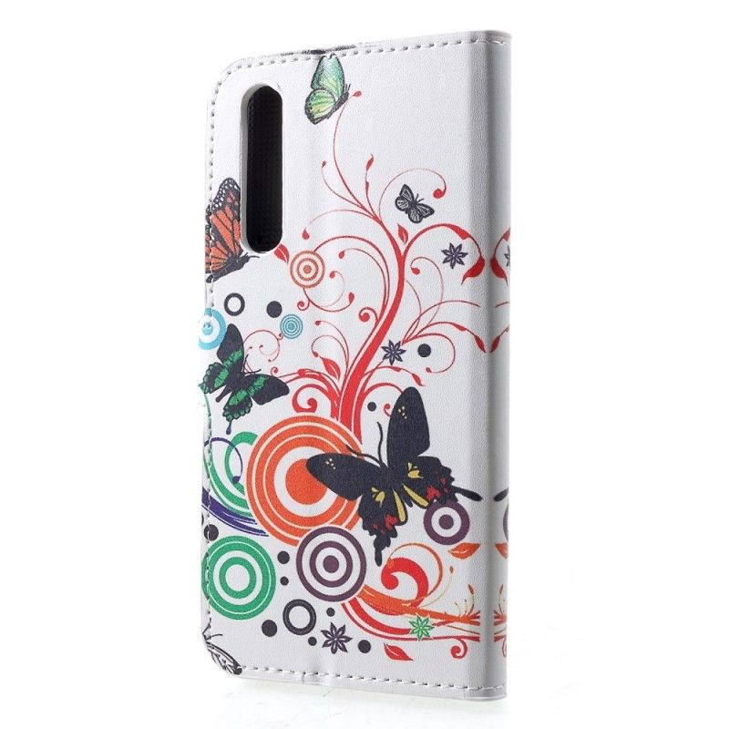 Housse Huawei P30 Papillons Et Fleurs