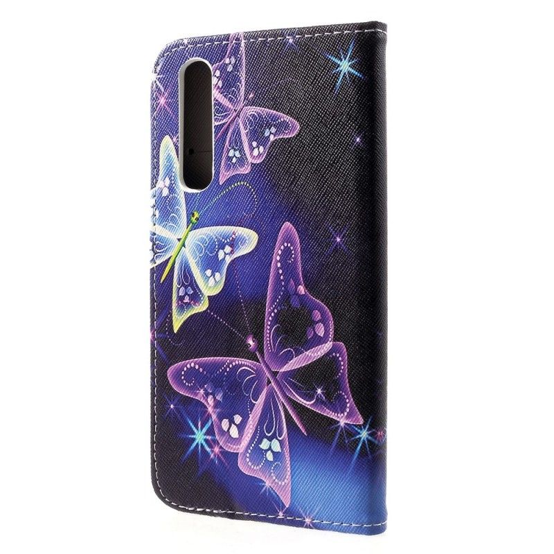 Housse Huawei P30 Papillons Et Fleurs