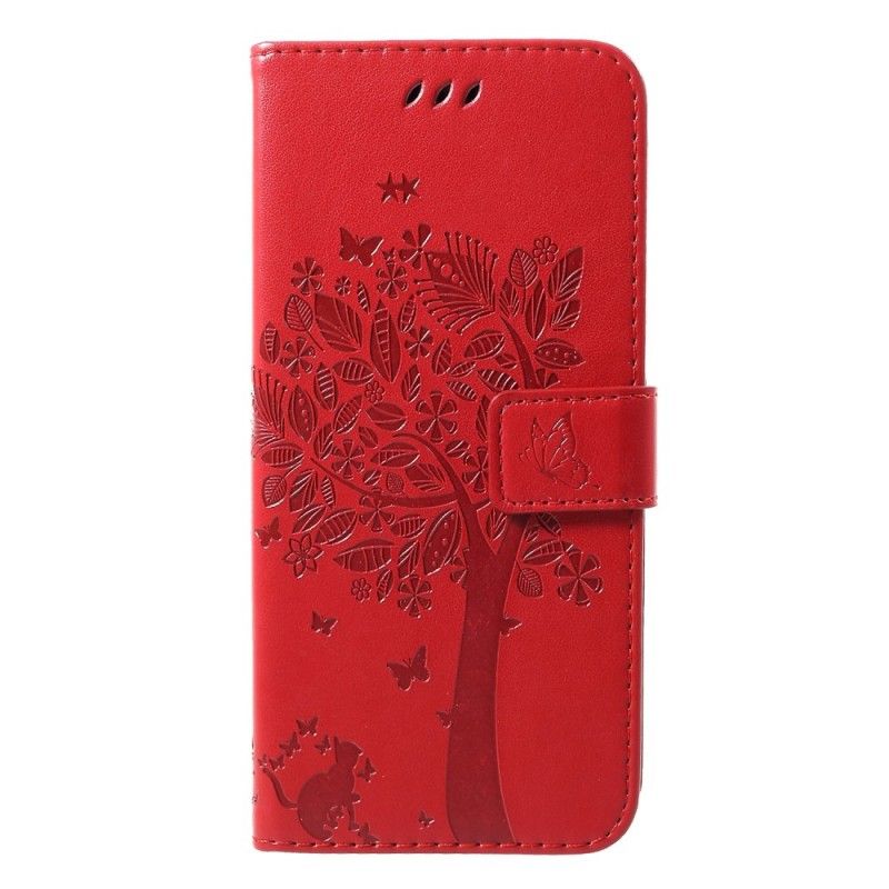 Housse Huawei P30 Pro Arbre Et Hiboux À Lanière