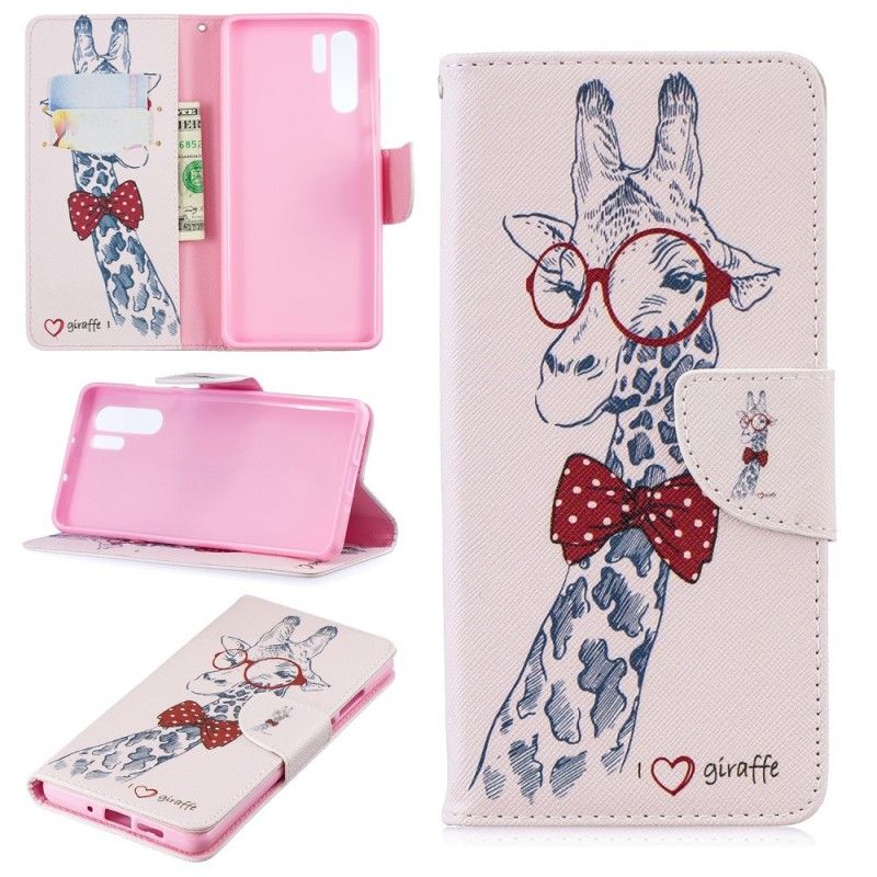 Housse Huawei P30 Pro Girafe Intello