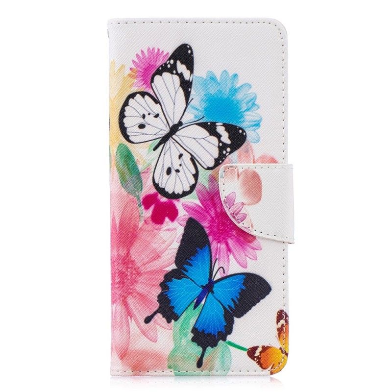 Housse Huawei P30 Pro Papillons Et Fleurs Peints