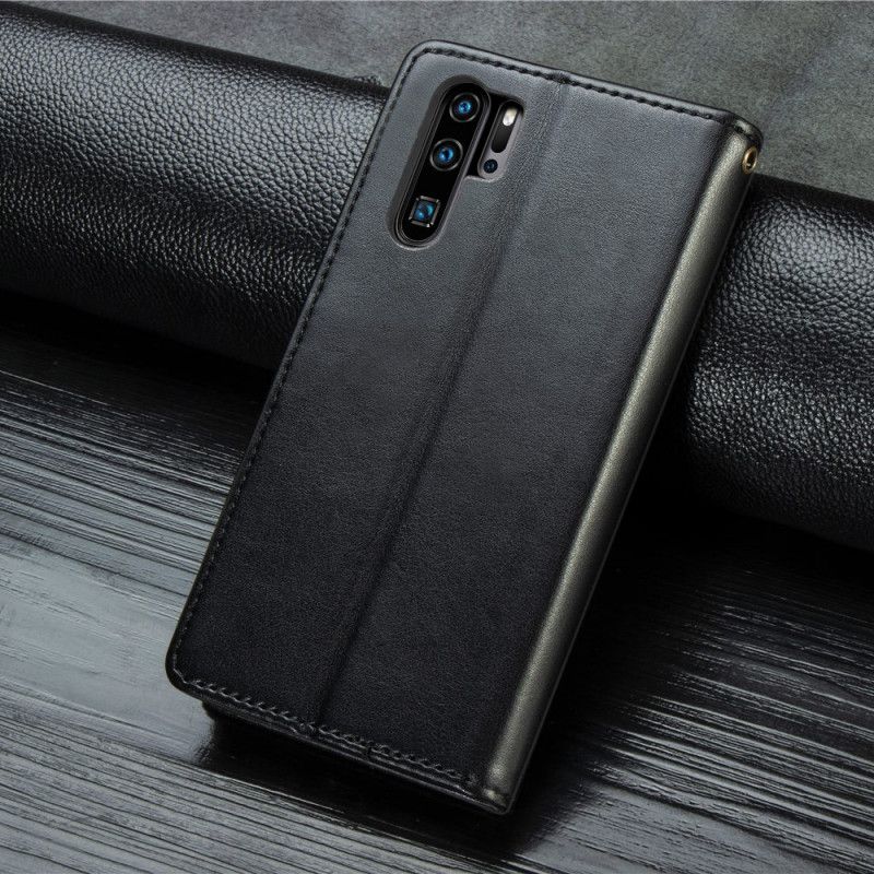 Housse Huawei P30 Pro Simili Cuir Et Fermoir Vintage