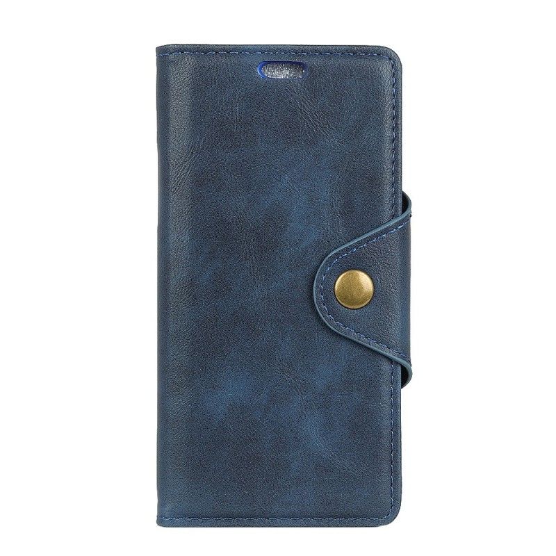 Housse Huawei P30 Simili Cuir Vintage Bouton