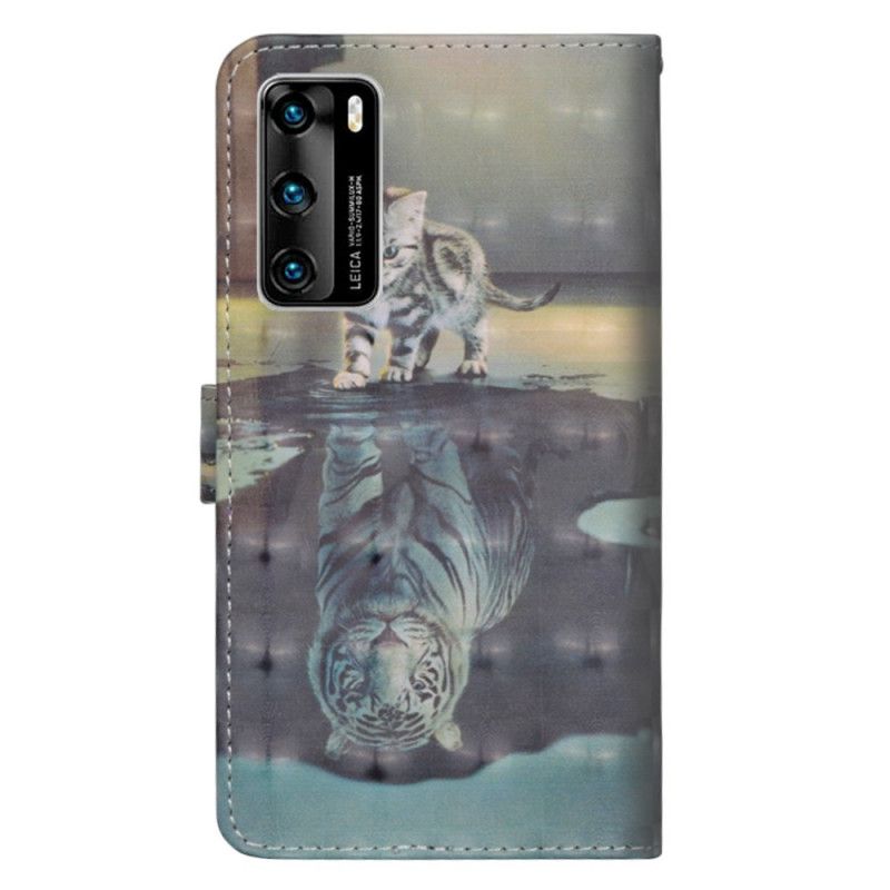 Housse Huawei P40 Ernest Le Tigre