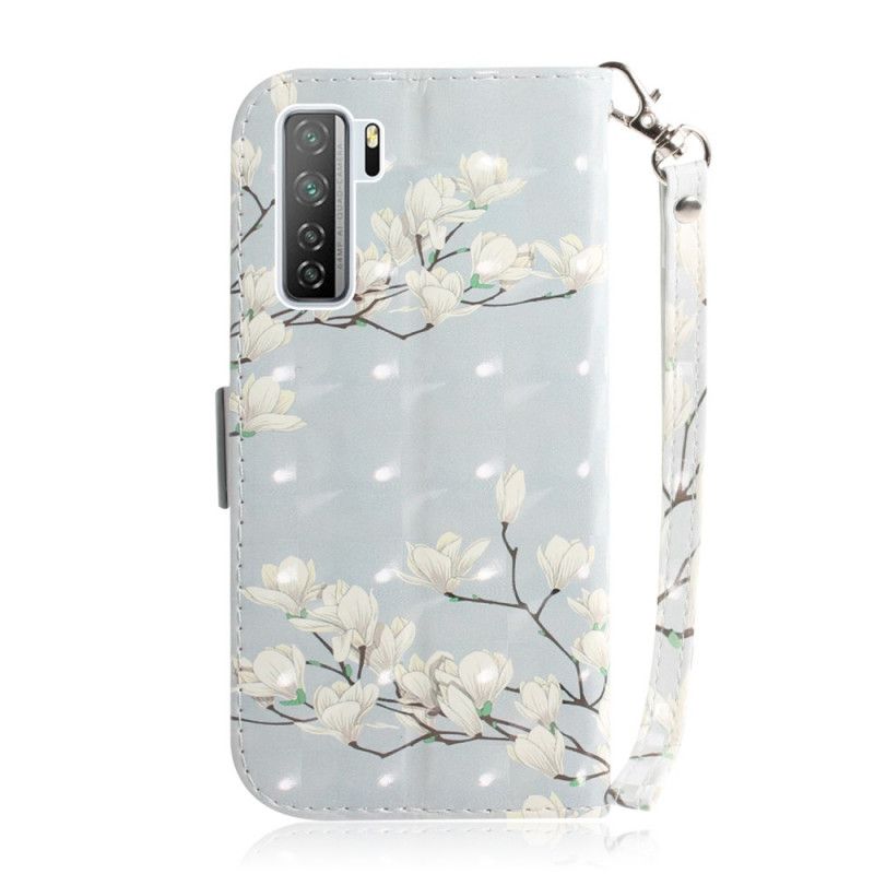 Housse Huawei P40 Lite 5g Arbre En Fleurs À Lanière