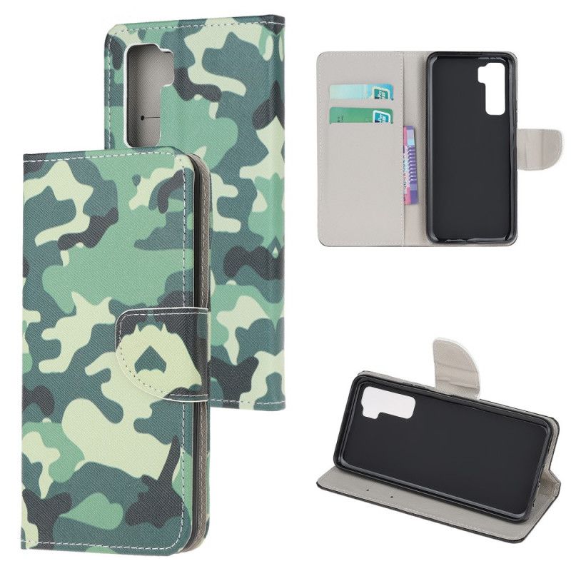 Étui Housse Huawei P40 Lite 5g Camouflage Militaire