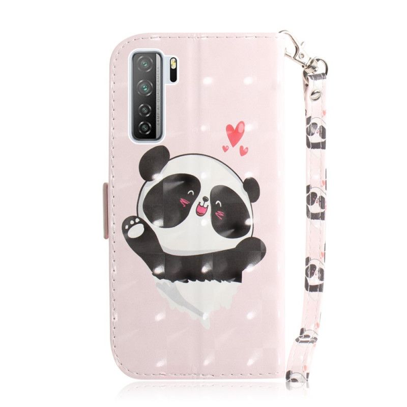 Housse Huawei P40 Lite 5g Panda Love À Lanière