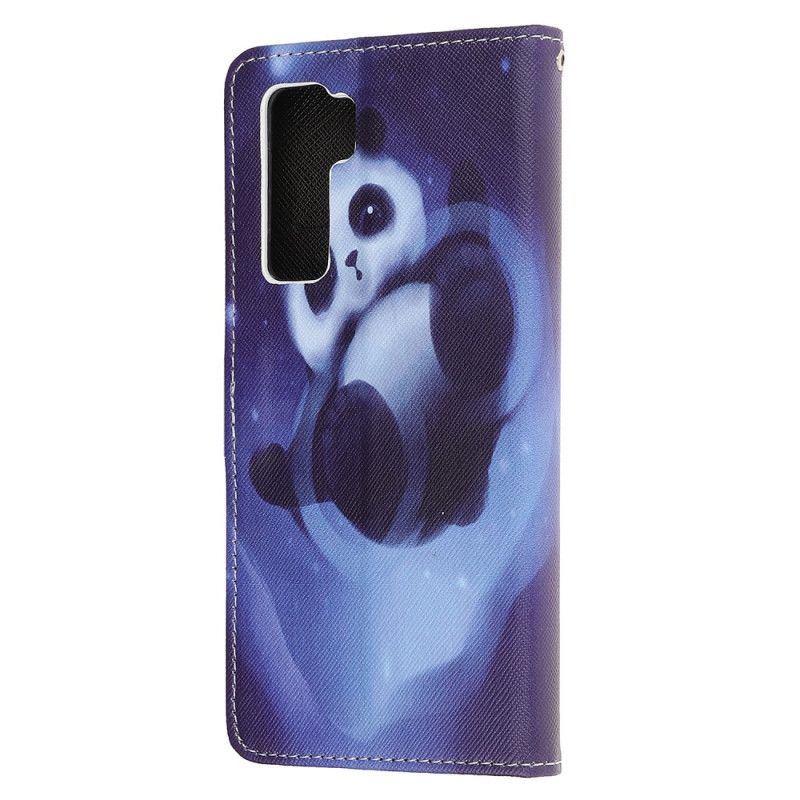 Housse Huawei P40 Lite 5g Panda Space À Lanière