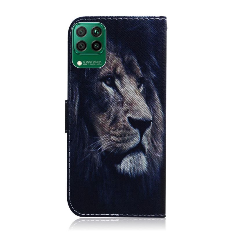 Étui Housse Huawei P40 Lite Dreaming Lion