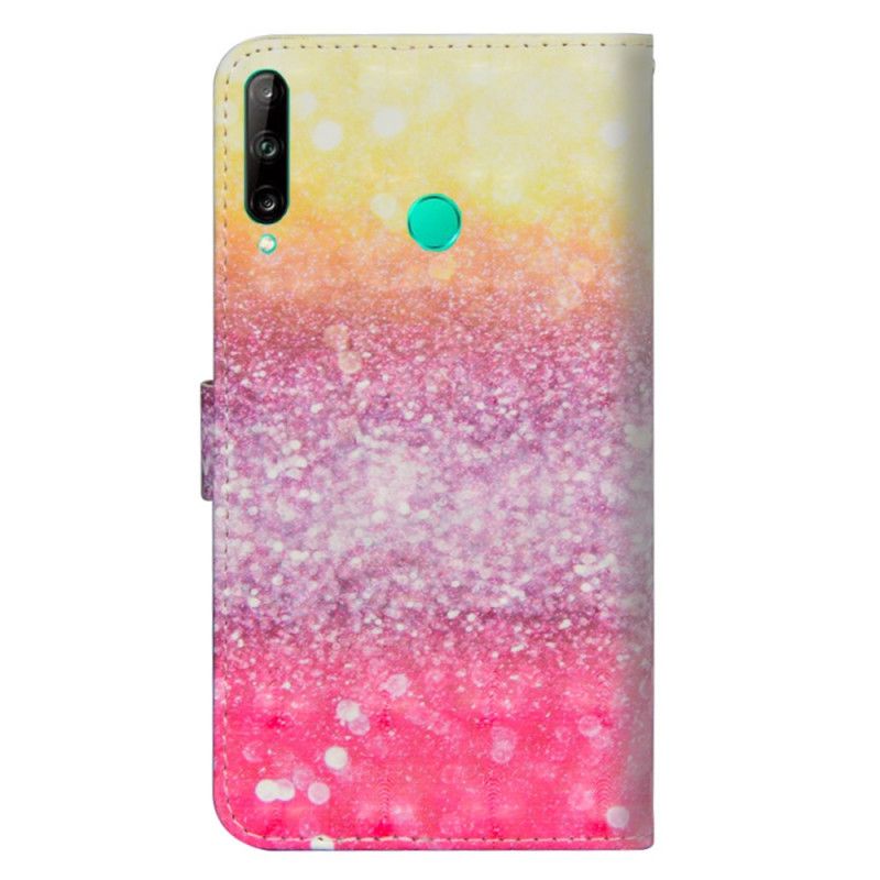 Housse Huawei P40 Lite E Dégradé Paillettes Magentas