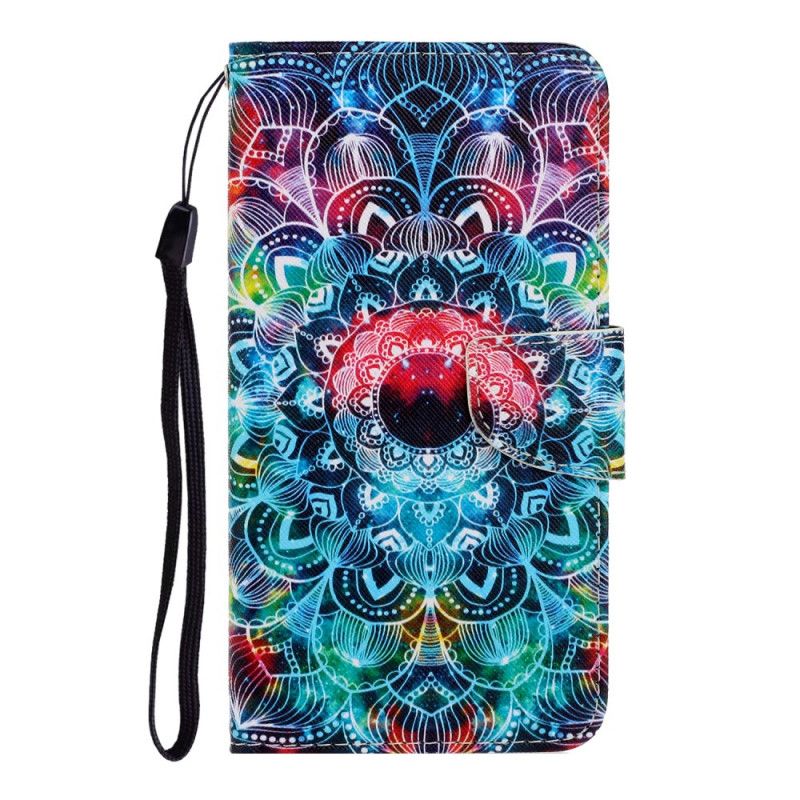 Housse Huawei P40 Lite E / Y7p Flashy Mandala À Lanière