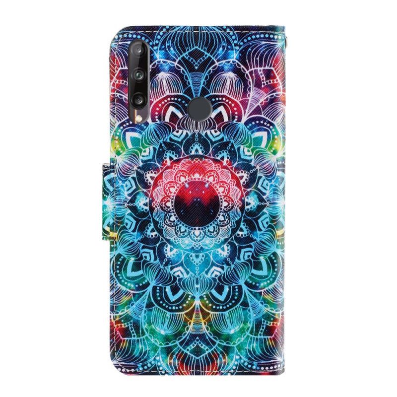 Housse Huawei P40 Lite E / Y7p Flashy Mandala À Lanière