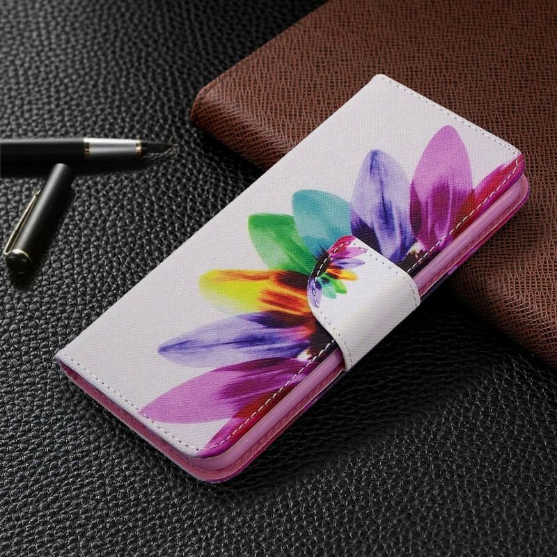 Housse Huawei P40 Lite E / Y7p Fleur Aquarelle