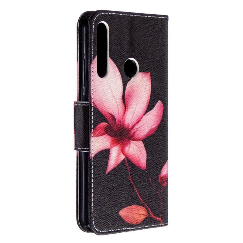 Housse Huawei P40 Lite E / Y7p Fleur Rose