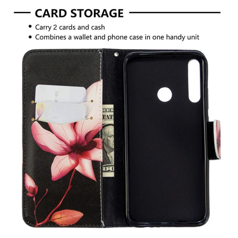 Housse Huawei P40 Lite E / Y7p Fleur Rose