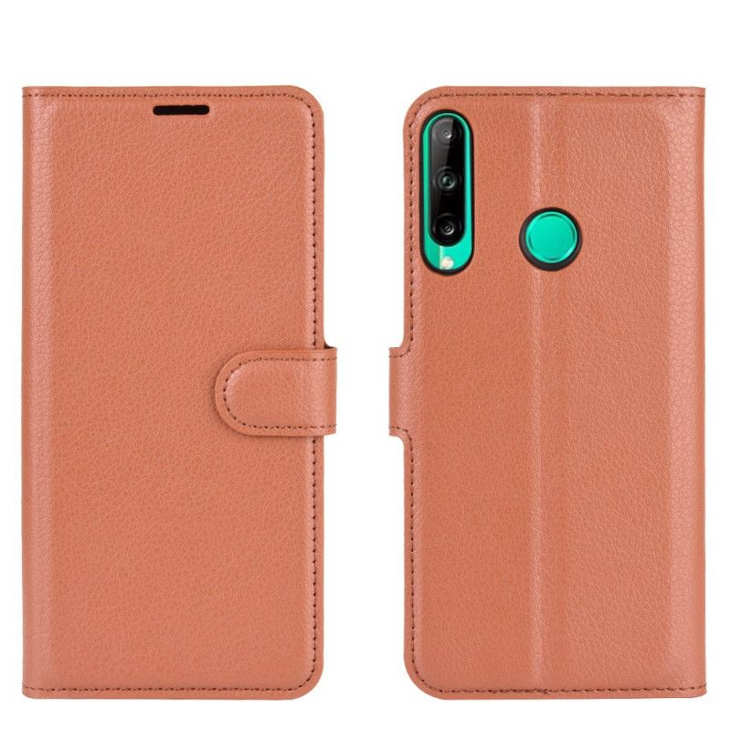 Housse Huawei P40 Lite E / Y7p Simili Cuir Litchi Classique