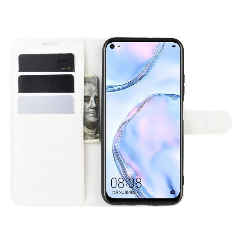 Housse Huawei P40 Lite Simili Cuir Litchi Classique