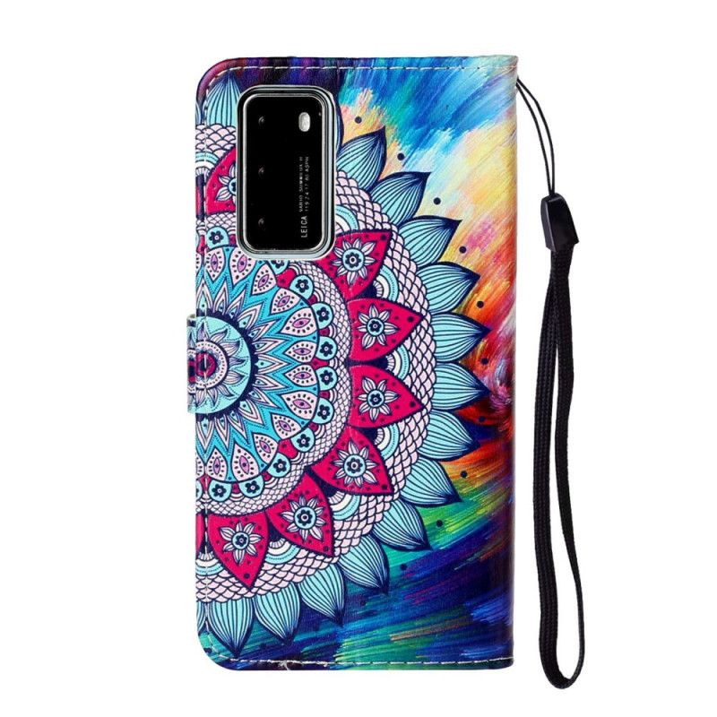 Housse Huawei P40 Mandala Ultra Coloré