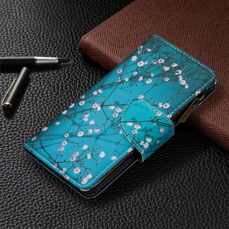 Étui Housse Huawei P40 Poche Zippée Arbre