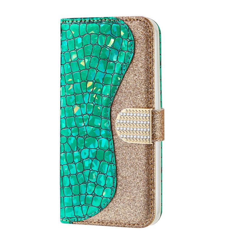 Housse Huawei P40 Pro Croco Diamants