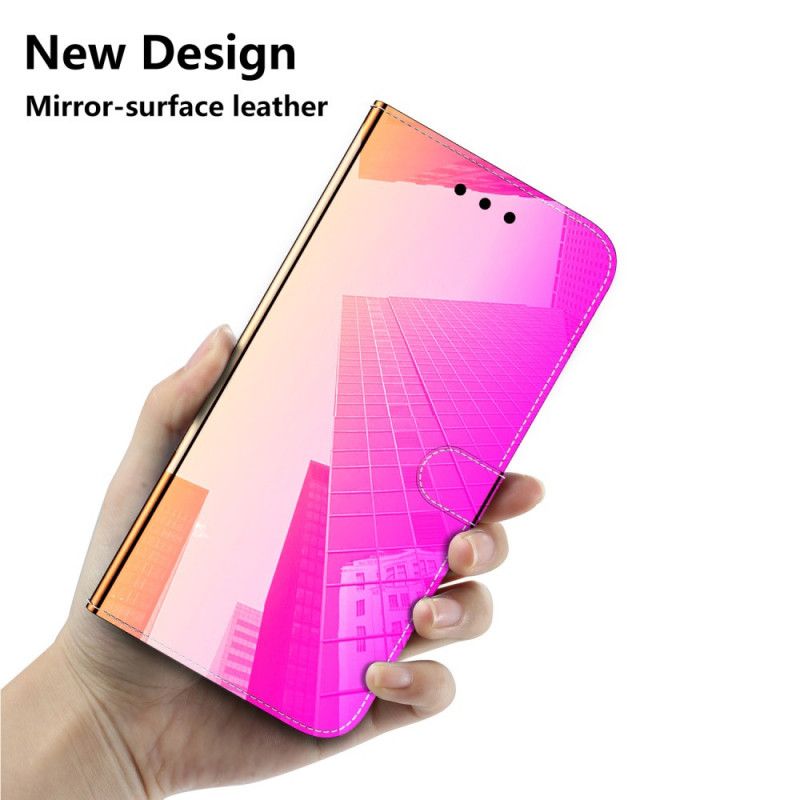 Housse Huawei P40 Pro Simili Cuir Couverture Miroir