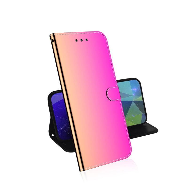 Housse Huawei P40 Pro Simili Cuir Couverture Miroir