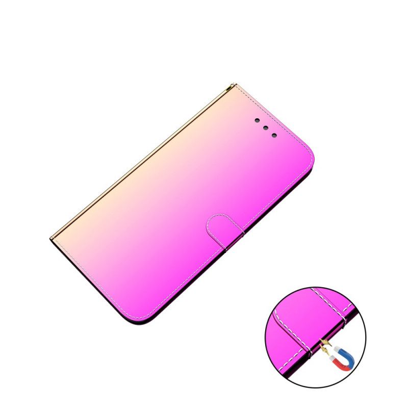 Housse Huawei P40 Pro Simili Cuir Couverture Miroir