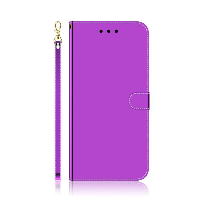 Housse Huawei P40 Simili Cuir Couverture Miroir