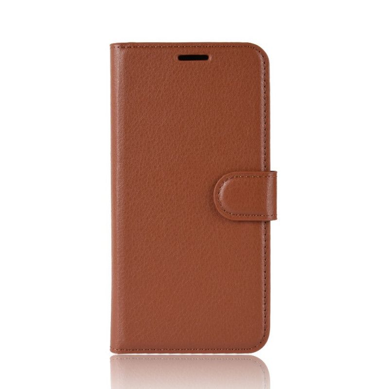 Housse Huawei P40 Style Cuir Litchi Classique