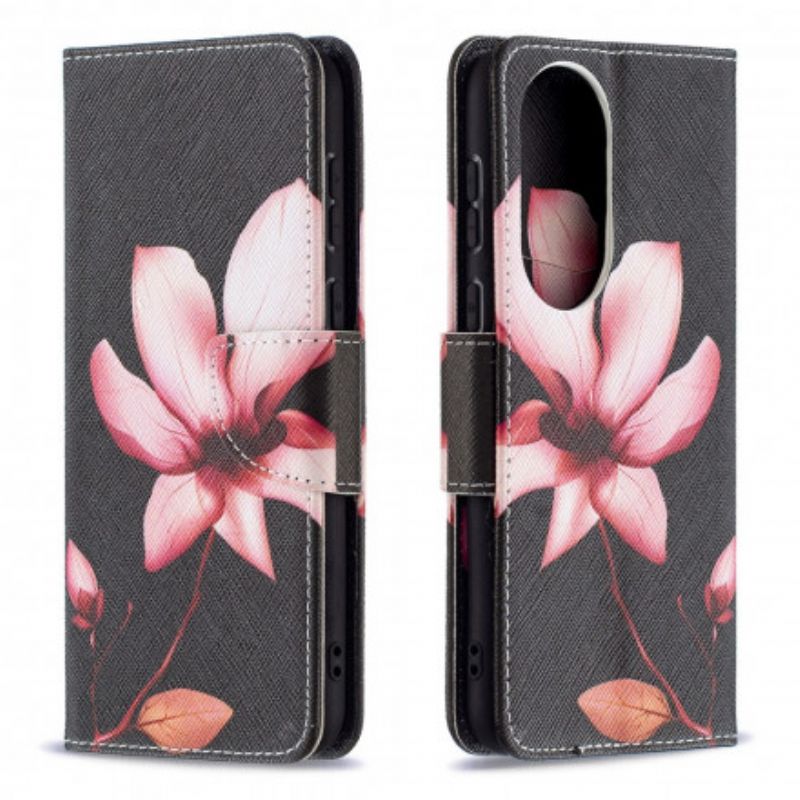 Housse Huawei P50 Fleur Rose