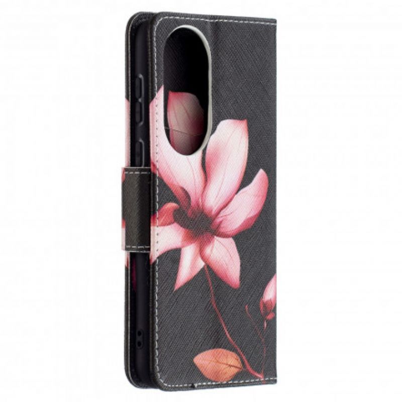 Housse Huawei P50 Fleur Rose