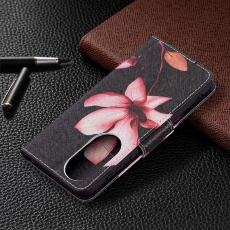 Housse Huawei P50 Fleur Rose