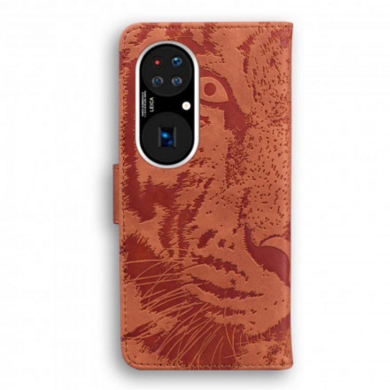 Housse Huawei P50 Pro Empreinte Face De Tigre