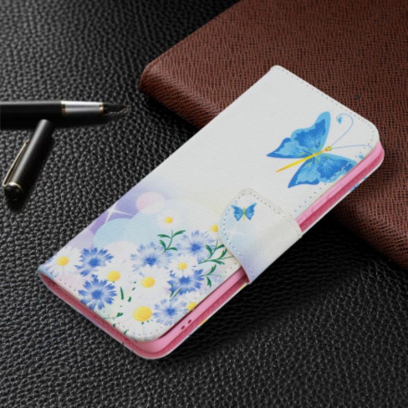 Housse Huawei P50 Pro Papillons Et Fleurs Peints