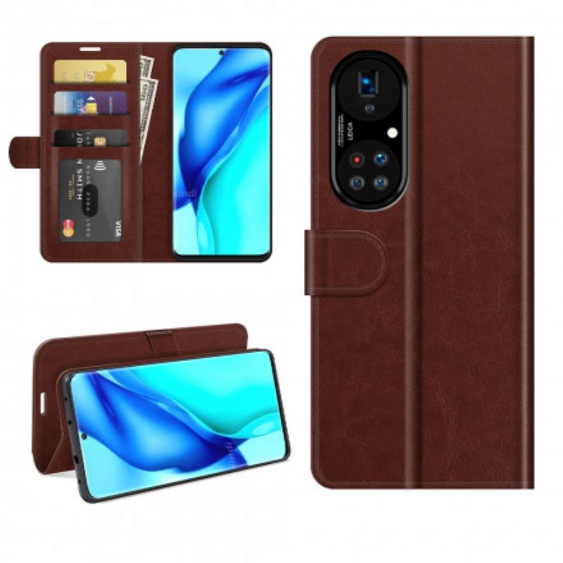 Housse Huawei P50 Pro Style Cuir Design