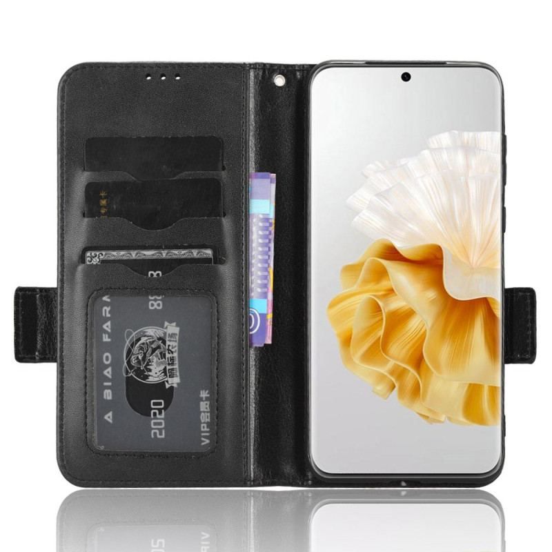 Housse Huawei P60 Pro Triangles avec Lanière