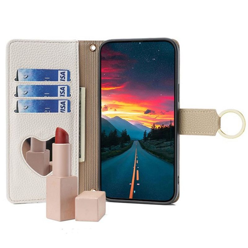 Housse Huawei Pura 80 Bicolore avec Miroir et Chaîne
