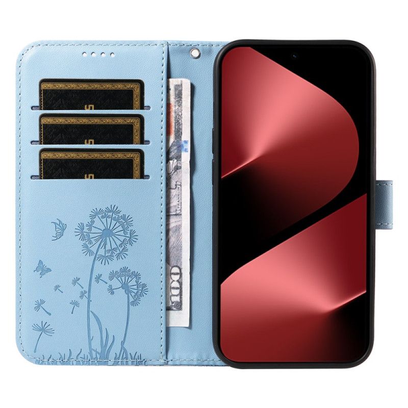 Housse Huawei Pura 80 Pro Motif Pissenlit et Lanière