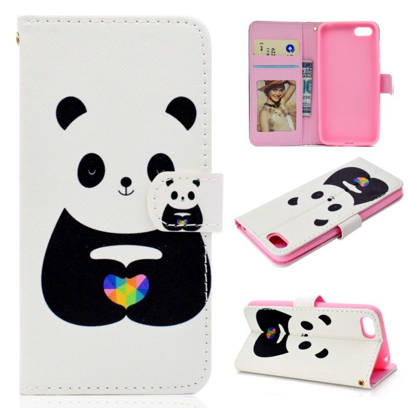 Étui Housse Huawei Y5 2018 Panda Love