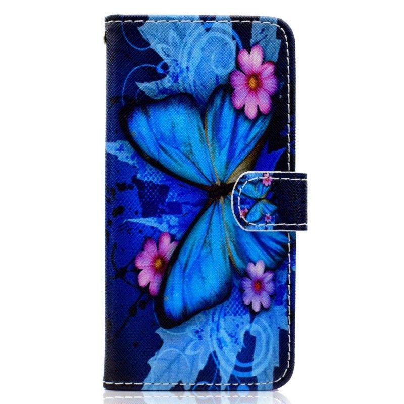 Housse Huawei Y5 2018 Papillon Tropical