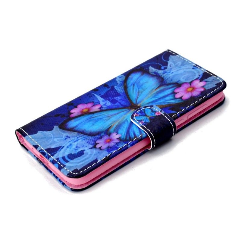 Housse Huawei Y5 2018 Papillon Tropical