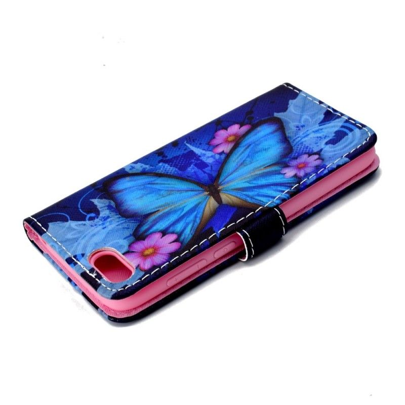 Housse Huawei Y5 2018 Papillon Tropical