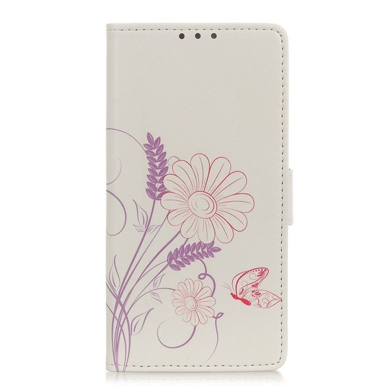 Housse Huawei Y5 2019 Dessin Papillons Et Fleurs