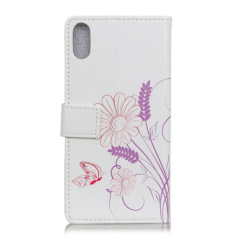 Housse Huawei Y5 2019 Dessin Papillons Et Fleurs