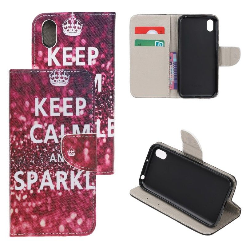 Housse Huawei Y5 2019 Keep Calm And Sparkle