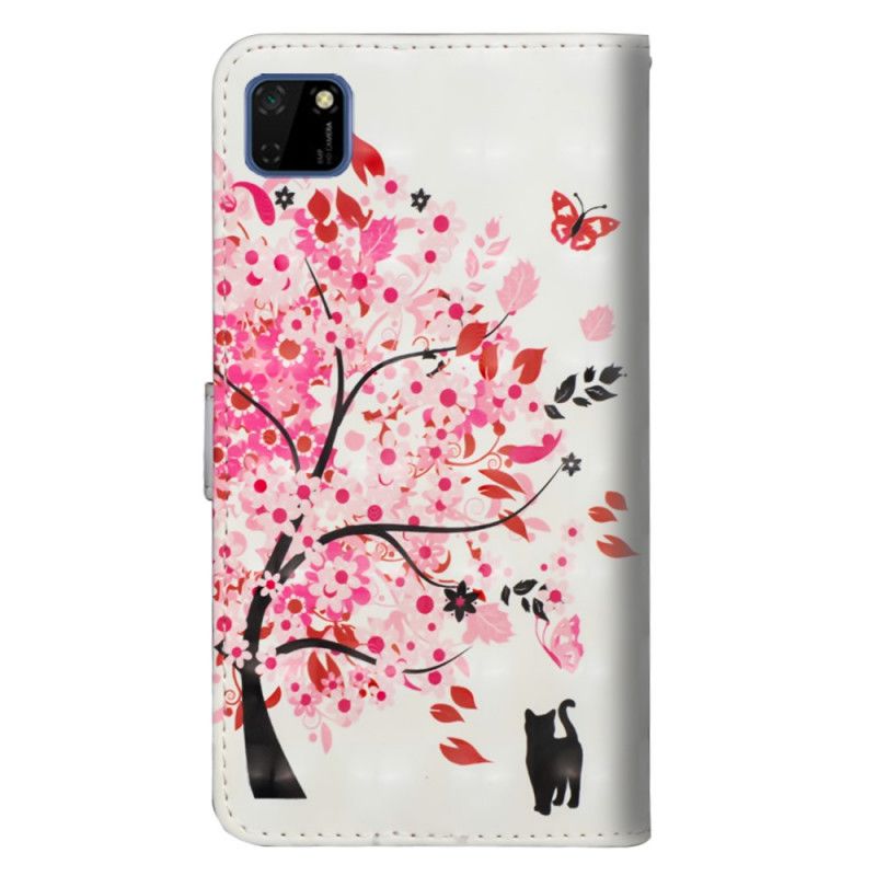 Housse Huawei Y5p Arbre Rose