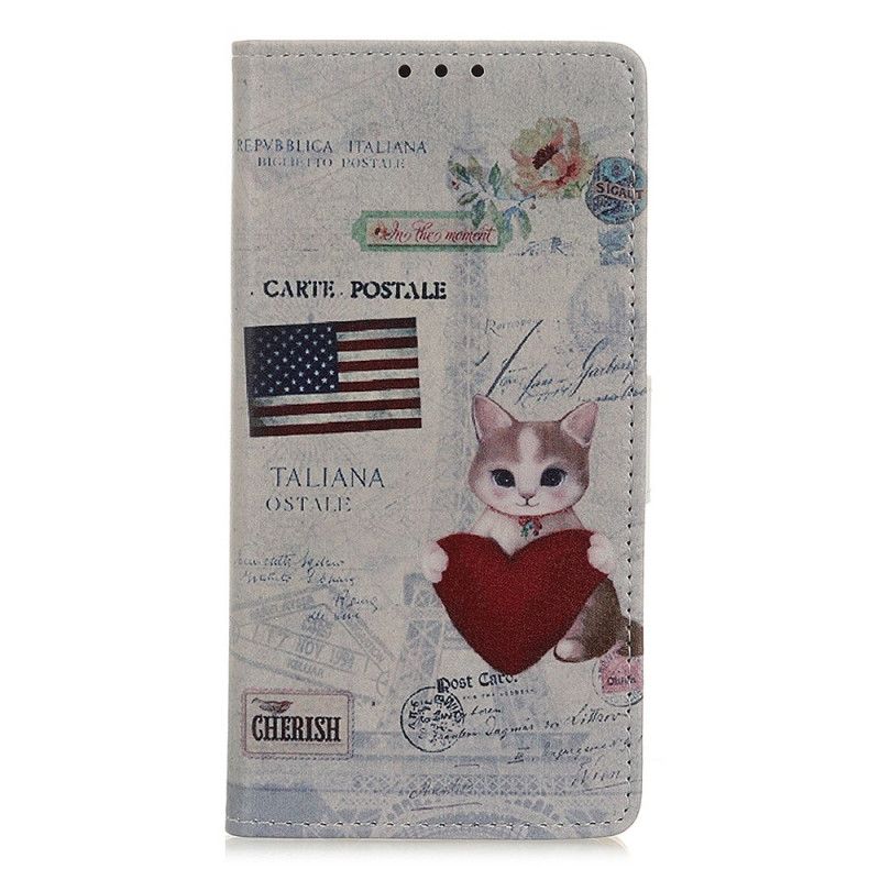 Housse Huawei Y5p Chat Voyageur